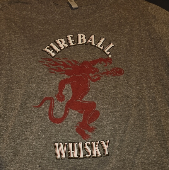 Next Level Apparel Other - 𝅺Fireball gray tee shirt, short sleeve soft